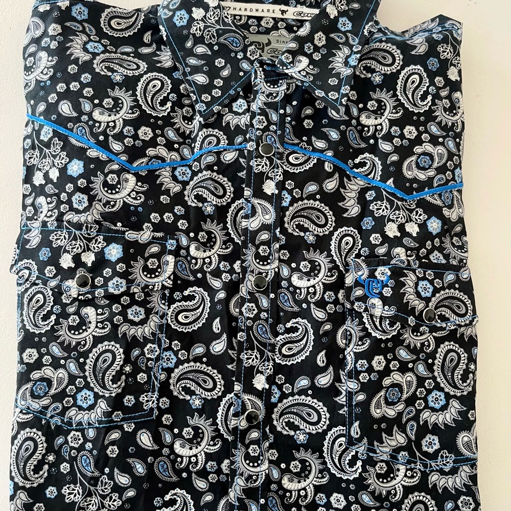 Men’s Cowboy Hardware Long Sleeve Western Shirt! - Picture 5 of 5